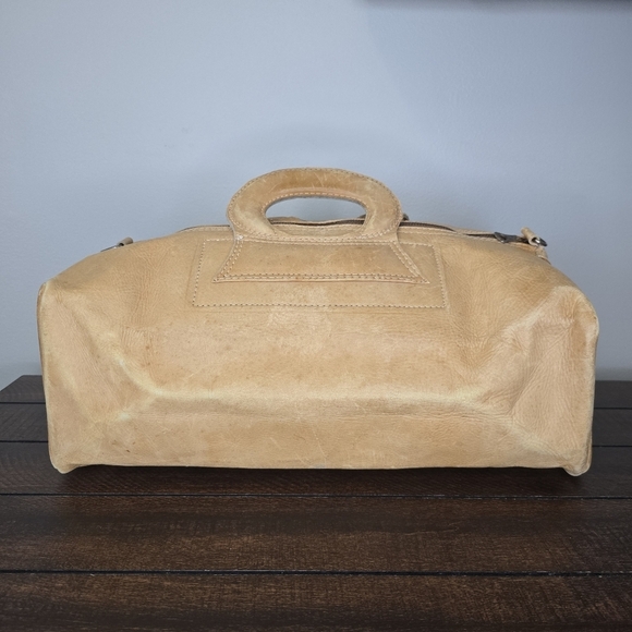 Vintage Carriel Yidi Leather Zipper Camera Doctor Duffel Bag Light Brown - Picture 1 of 16